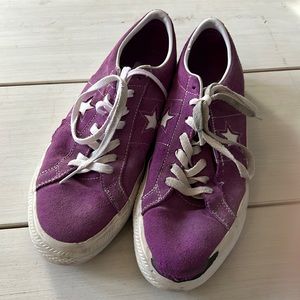 Purple con converse